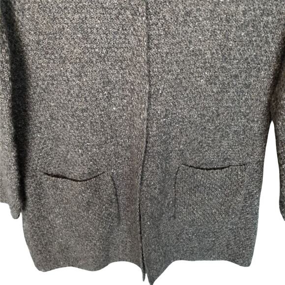 J. Jill Sweater Cardigan Rustic Country Hygge Size S Cozy Duster Snap Neutral - Picture 3 of 9
